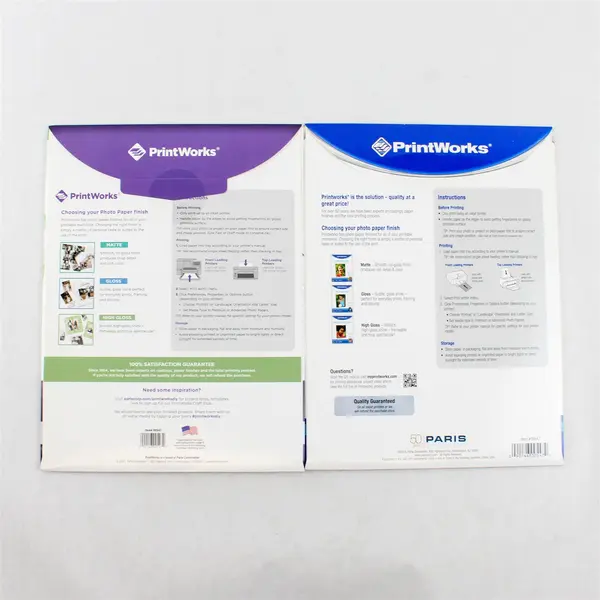 Lot of 2 PrintWorks High Gloss Photo Paper 8.5x11 Used