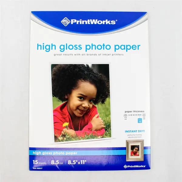 Lot of 2 PrintWorks High Gloss Photo Paper 8.5x11 Used