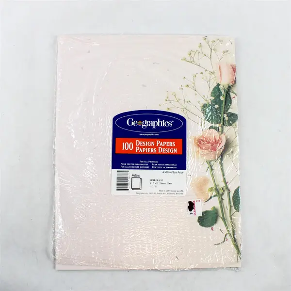 Lot of 2 Stationery Packages Geographics Petals & Leaning Tree Moon 