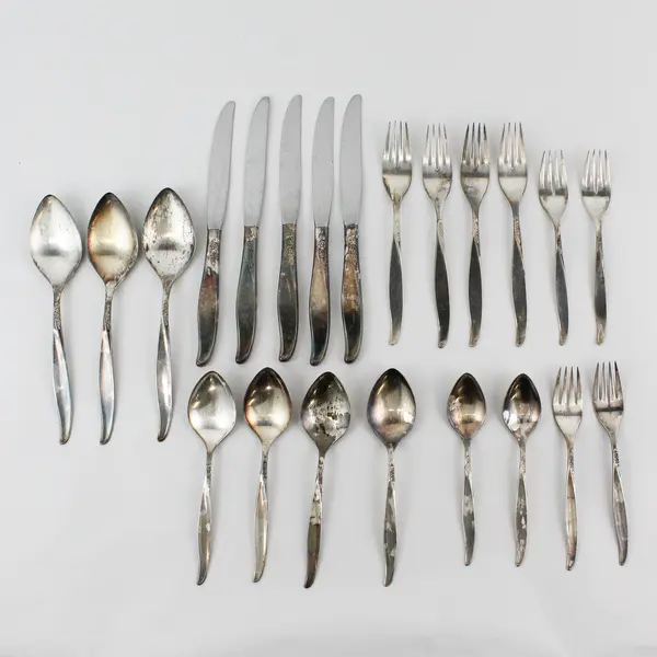 22 Piece Oneida Community Winsome Silverplate Flatware Set 1959