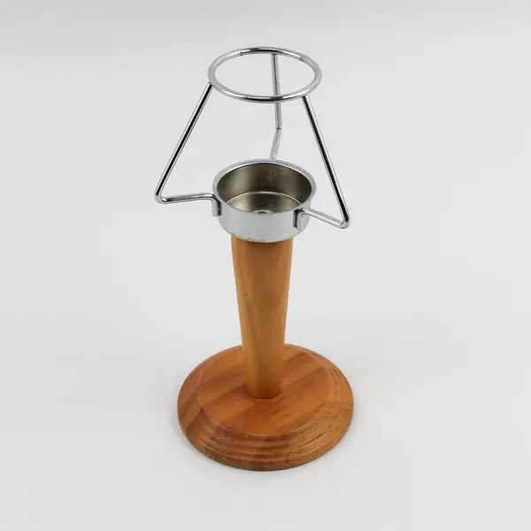 Unbranded Wood/Metal Mid-Century Modern Style Lamp Shaped Votive Candle Holder