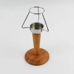 Unbranded Wood/Metal Mid-Century Modern Style Lamp Shaped Votive Candle Holder