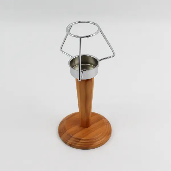 Unbranded Wood/Metal Mid-Century Modern Style Lamp Shaped Votive Candle Holder