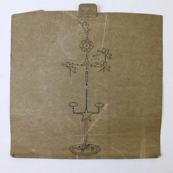 Vintage Brass Angel Cherub Holiday Party Chimes Candle Holder FLAWED