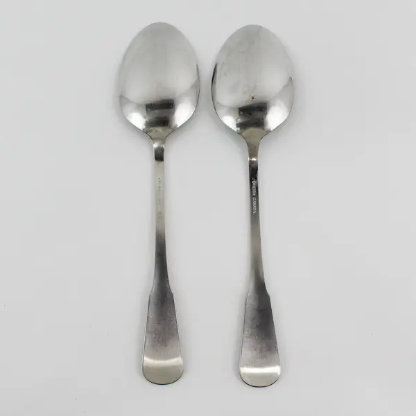 2 Oneida 18/8  Stainless 1973 Colonial Boston Serving Spoons 8.5” 