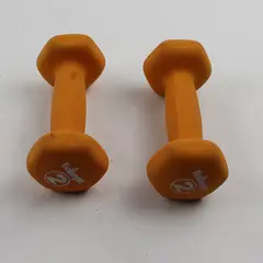 Set of 2 Bollinger Yellow Hand Weight Dumbbells 2 Lbs Each