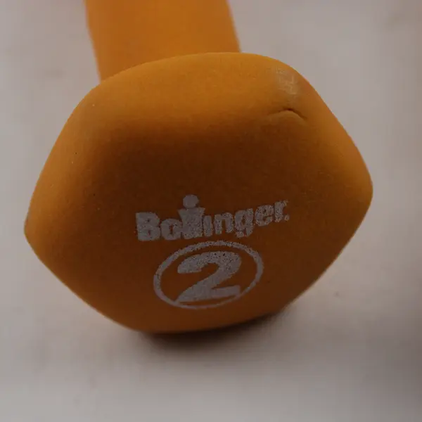 Set of 2 Bollinger Yellow Hand Weight Dumbbells 2 Lbs Each