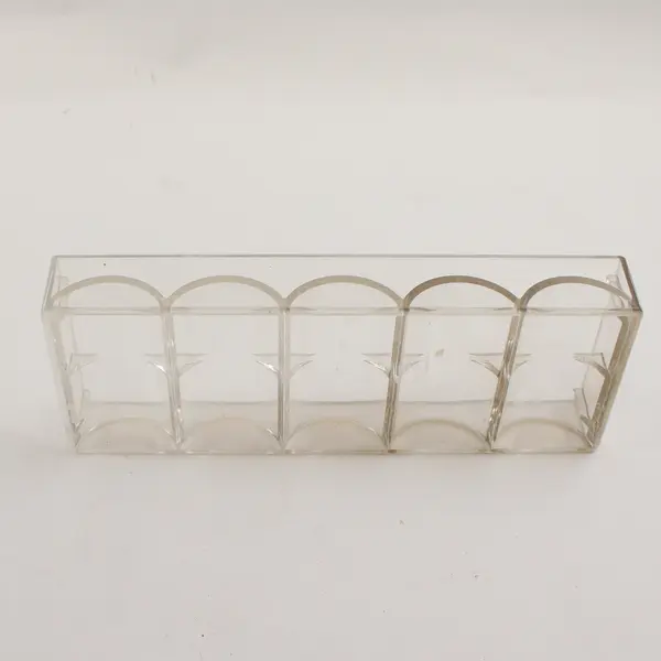 Lot of 4 Clear Acrylic Poker Chip Trays 