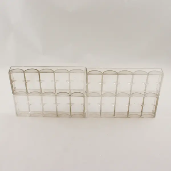 Lot of 4 Clear Acrylic Poker Chip Trays 