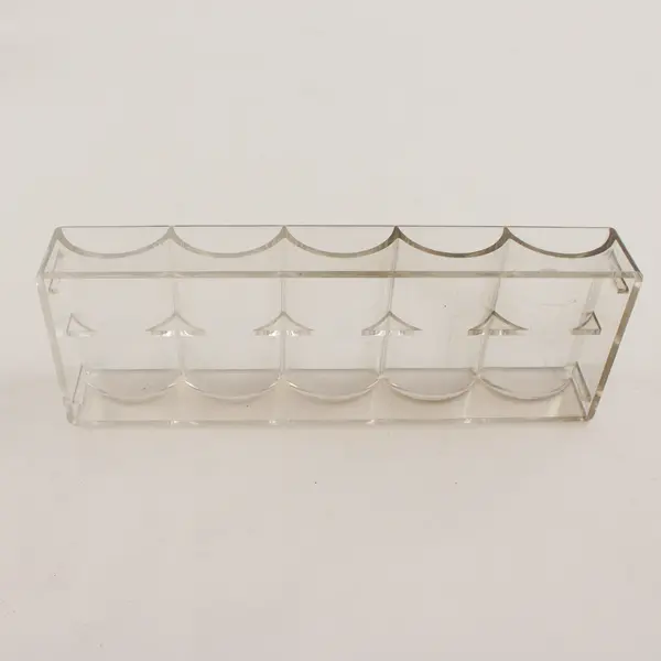 Lot of 4 Clear Acrylic Poker Chip Trays 