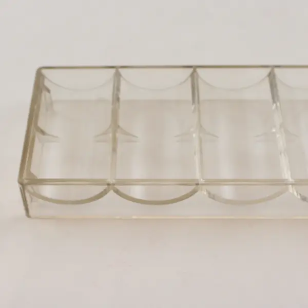 Lot of 5 Clear Acrylic Poker Chip Trays Storage Display