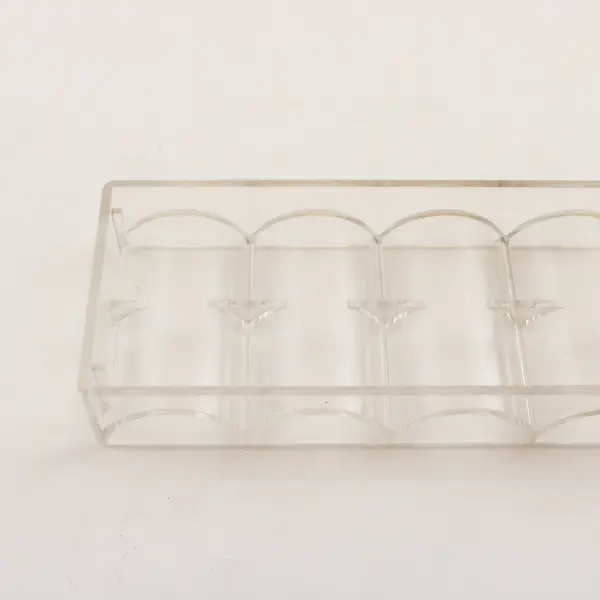 Lot of 5 Clear Acrylic Poker Chip Trays Storage Display