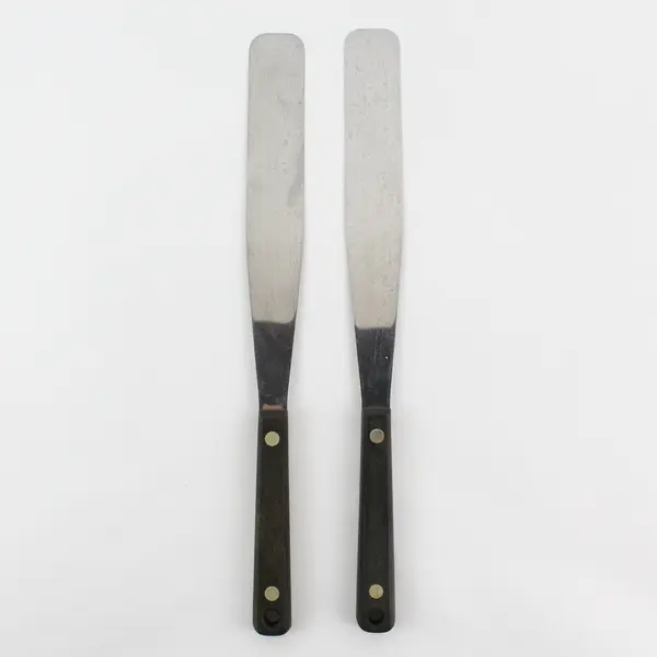 Flint And Ekco Stainless Steel Icing Spreaders With Wood Handles 12.5"