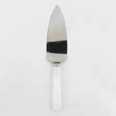 Sheffield Stainless Steel Serrated Pie Cake Slicer Mother Of Pearl Handle