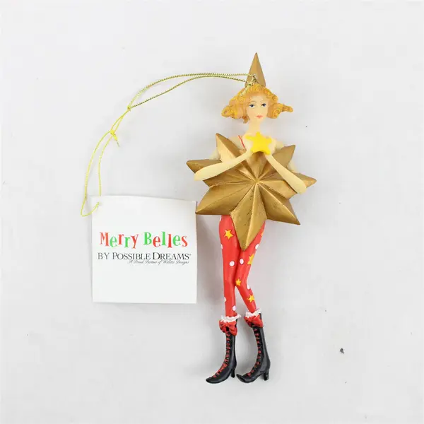 Set of 4 Possible Dreams Twinkle Twinkle Holiday Ornaments - New