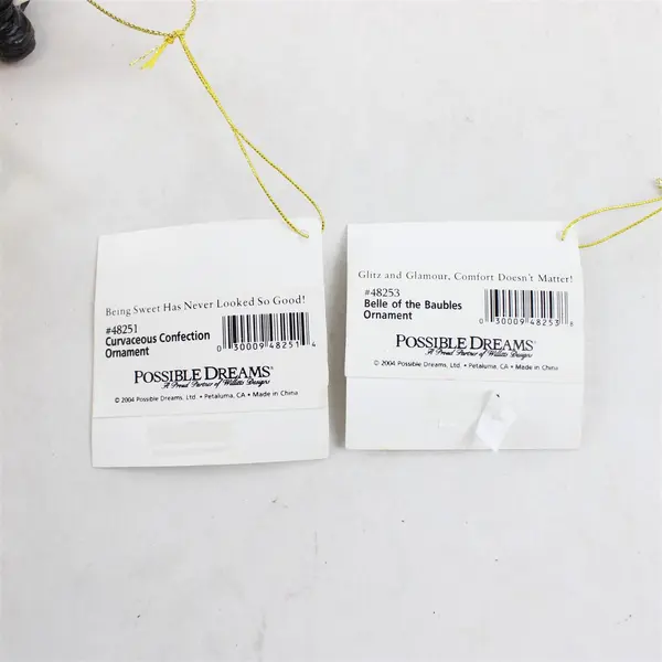 Lot of 3 Possible Dreams Ornaments - 2 Curvaceous Confection & Belle of Baubles