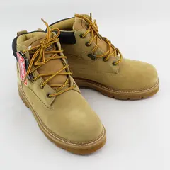 Coleman Boot Beige Suede Uppers Rubber Sole Insulated Work Boots Men's Size 7.5