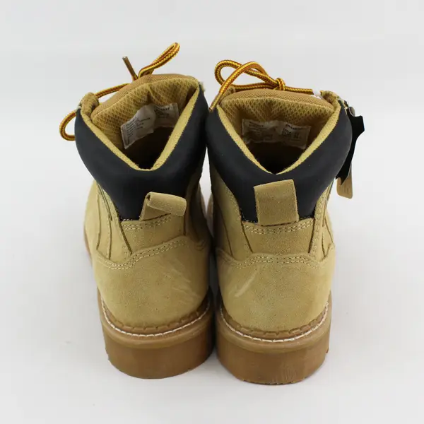 Coleman Boot Beige Suede Uppers Rubber Sole Insulated Work Boots Men's Size 7.5