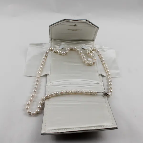 Timmreck & McNicol White Pearl Necklace with Replacement Beads 34"
