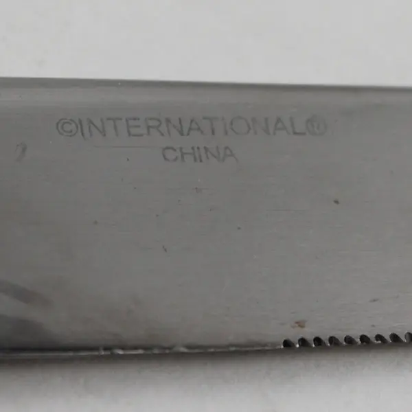 Set of 6 Stainless Steel Solid Handle Dinner Knives