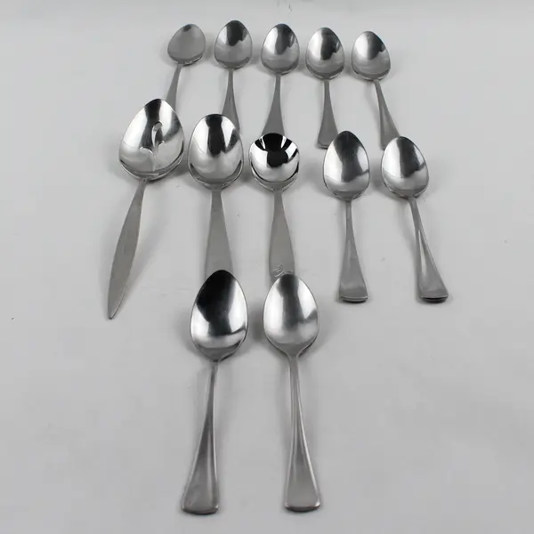 Lot of 12 Stainless Steel Spoons Party Event Flatware