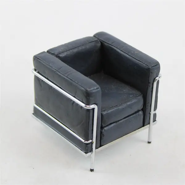 Take A Seat by Raine Chrome & Leather Miniature Chair 24024 Dollhouse