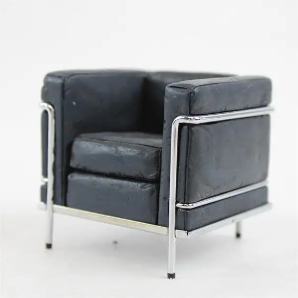 Take A Seat by Raine Chrome & Leather Miniature Chair 24024 Dollhouse