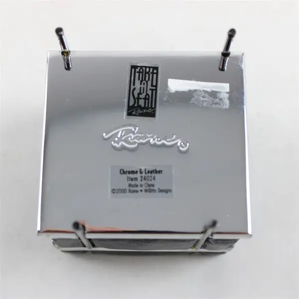 Take A Seat by Raine Chrome & Leather Miniature Chair 24024 Dollhouse