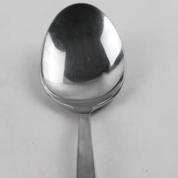 Set of 5 Amefa Royal Damask Stainless Steel Oval Soup Spoons