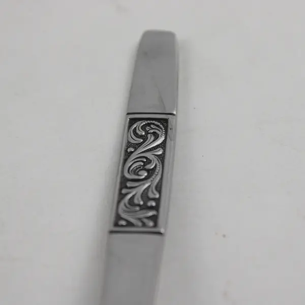 Set of 5 Amefa Royal Damask Stainless Steel Oval Soup Spoons