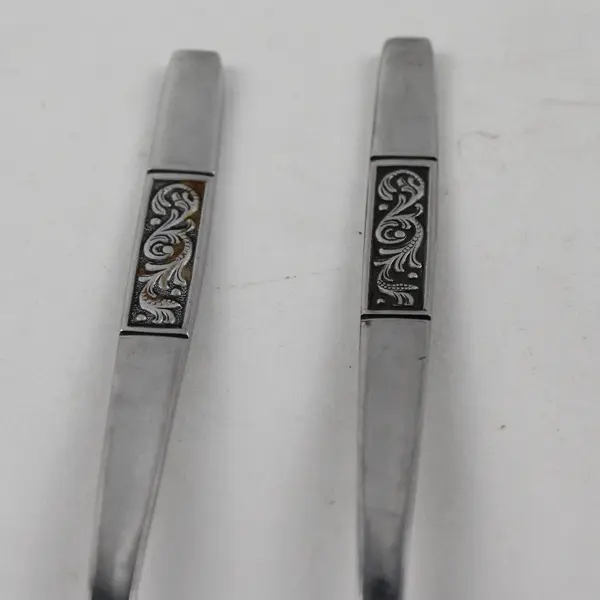 Set of 6 Amefa Royal Damask Stainless Steel Salad Forks