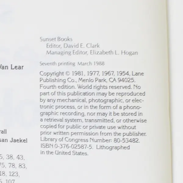 Vintage Sunset Seafood Cookbook 1981 Paperback Illustrated Good Condition