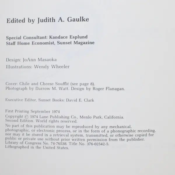 Vintage Lot of 2 Sunset Cookbooks Paperback 1971 & 1974 Good