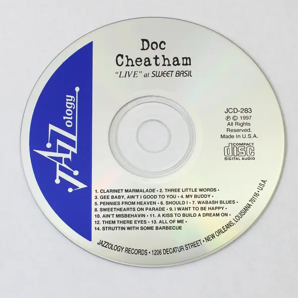Doc Cheatham Live at Sweet Basil CD Jazzology Records 1997 