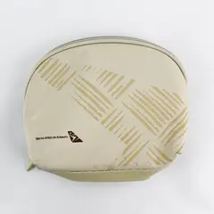 South African Airways Beige Zippered Cosmetic Toiletry Bag Clutch