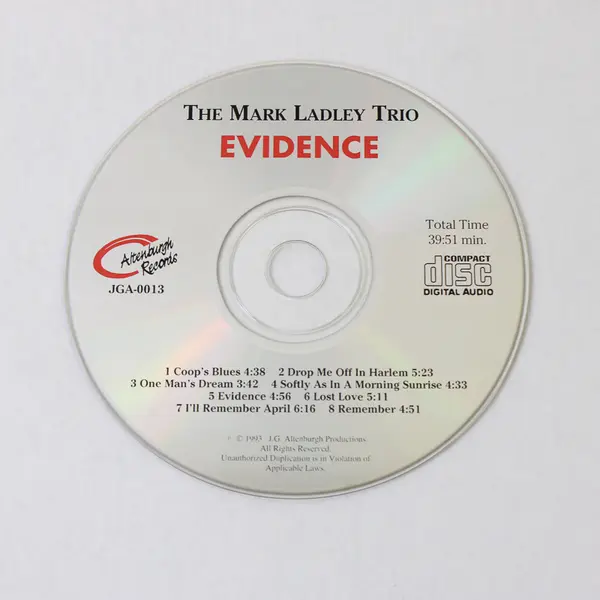 The Mark Ladley Trio Evidence Featuring John Greiner & Mel Rhyne CD 1993