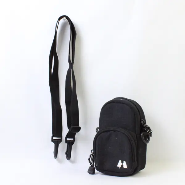 Hakuba Black Nylon Camera Case Zipper Case and Strap