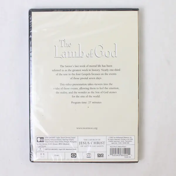 The Lamb of God DVD 2007 - Latter Day Saints -LDS Sealed