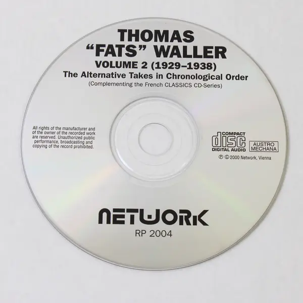Thomas "Fats" Waller Vol. 2 1929-1938 The Alternative Takes CD 2000 EU