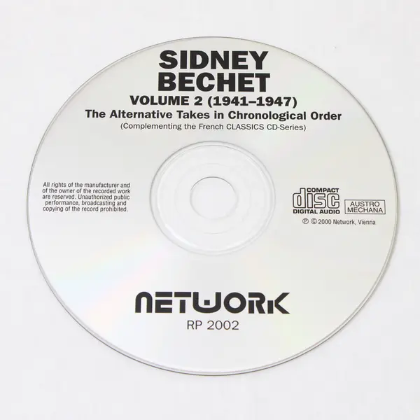 Sidney Bechet Vol. 2 1941-1947 The Alternative Takes CD 2000 EU