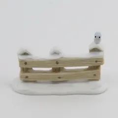 Precious Moments Sugar Town Fence Bird Christmas Village Accessory