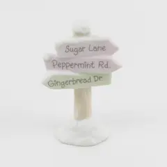 Precious Moments Sugar Town Street Sign Sugar Lane Peppermint Rd Gingerbread Dr