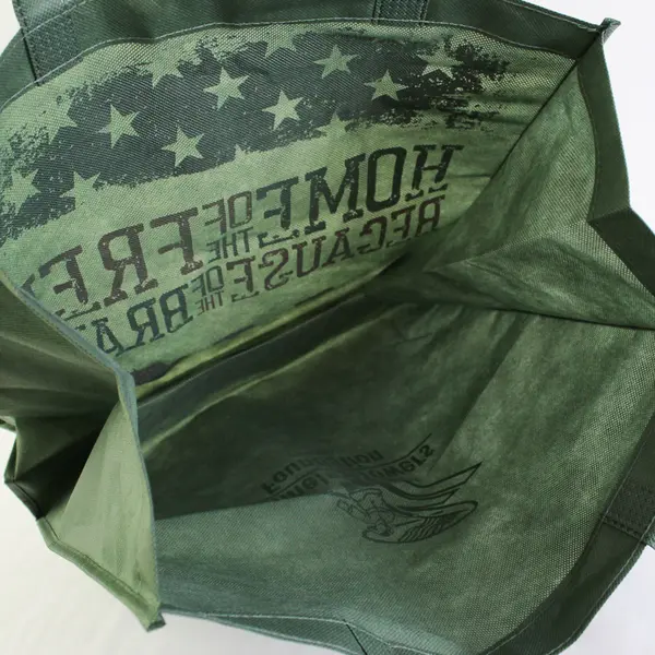 2 Home of The Free Because Of The Brave Reusable Shopping Bag Tunnel to Towers