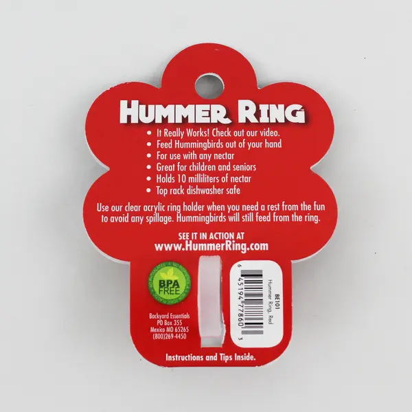 Hummer Ring Hummingbird Ring Feeder for Hand Feeding NEW
