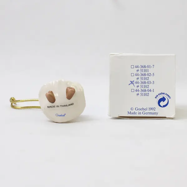 Goebel 1993 Annual Angel with Bell Ornament 18th Edition Figurine 3 inches