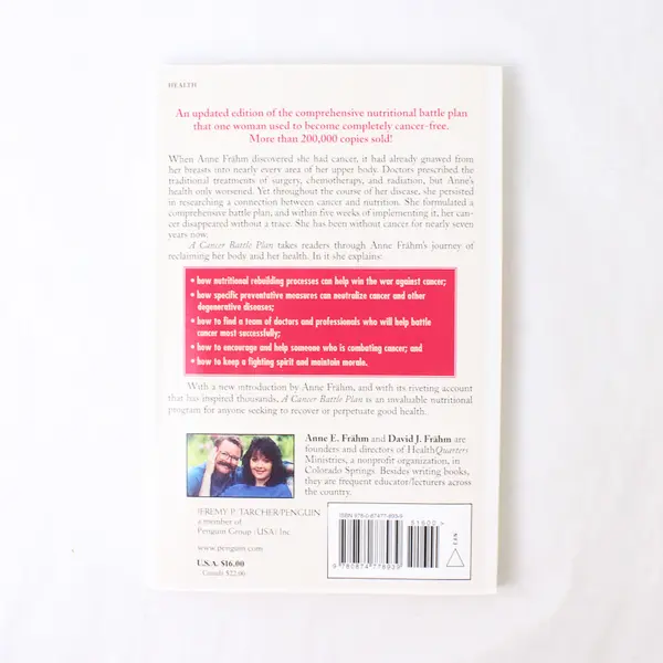 A Cancer Battle Plan Six Strategies Anne E Frahm David J Frahm 1997 Paperback VG