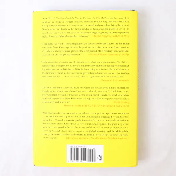 Signal and the Noise Nate Silver 2012 Hardcover Dust Jacket Strategies Plans 