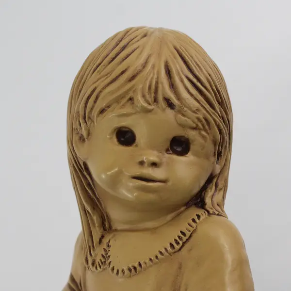 Fannykins Girl Figurine with Easter Basket, Bill Mack 9" Tall  1977