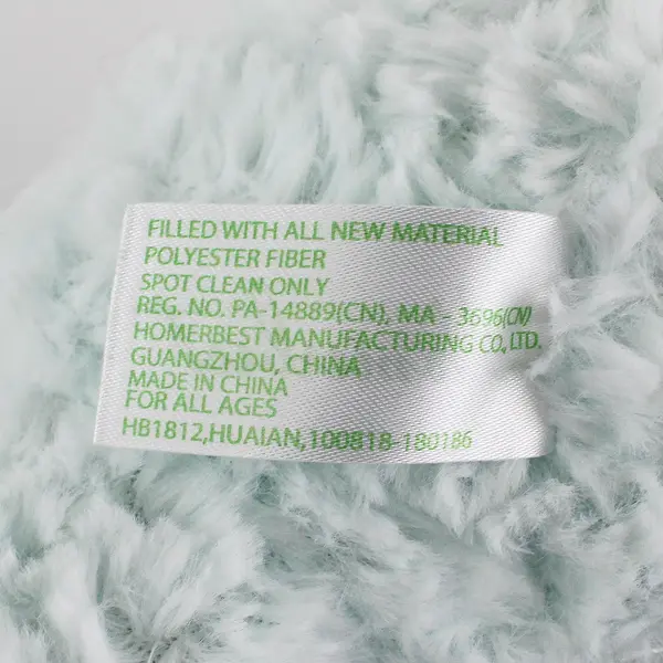 Cute Fluffy Polyester Blue Pastel Easter Bunny Plush Toy, Hamerbest