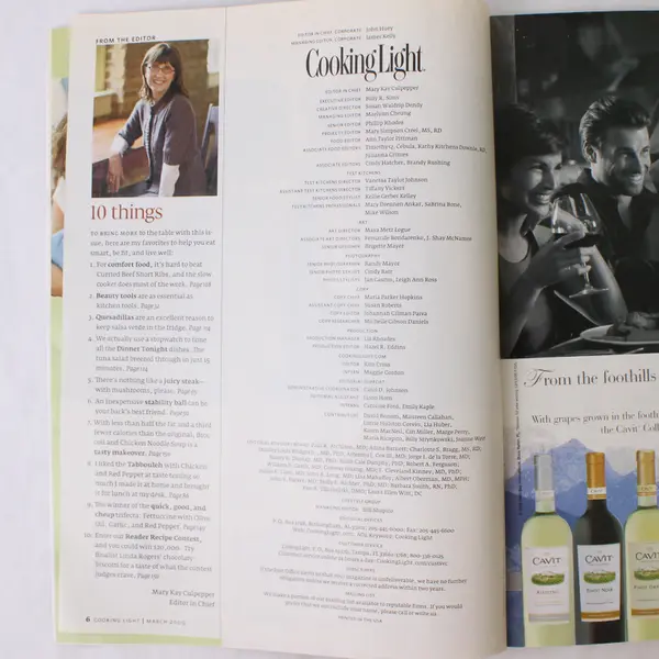 Cooking Light Magazine March 2009 Easy Everyday Pasta 65 Tasty Top-Rated Recipes